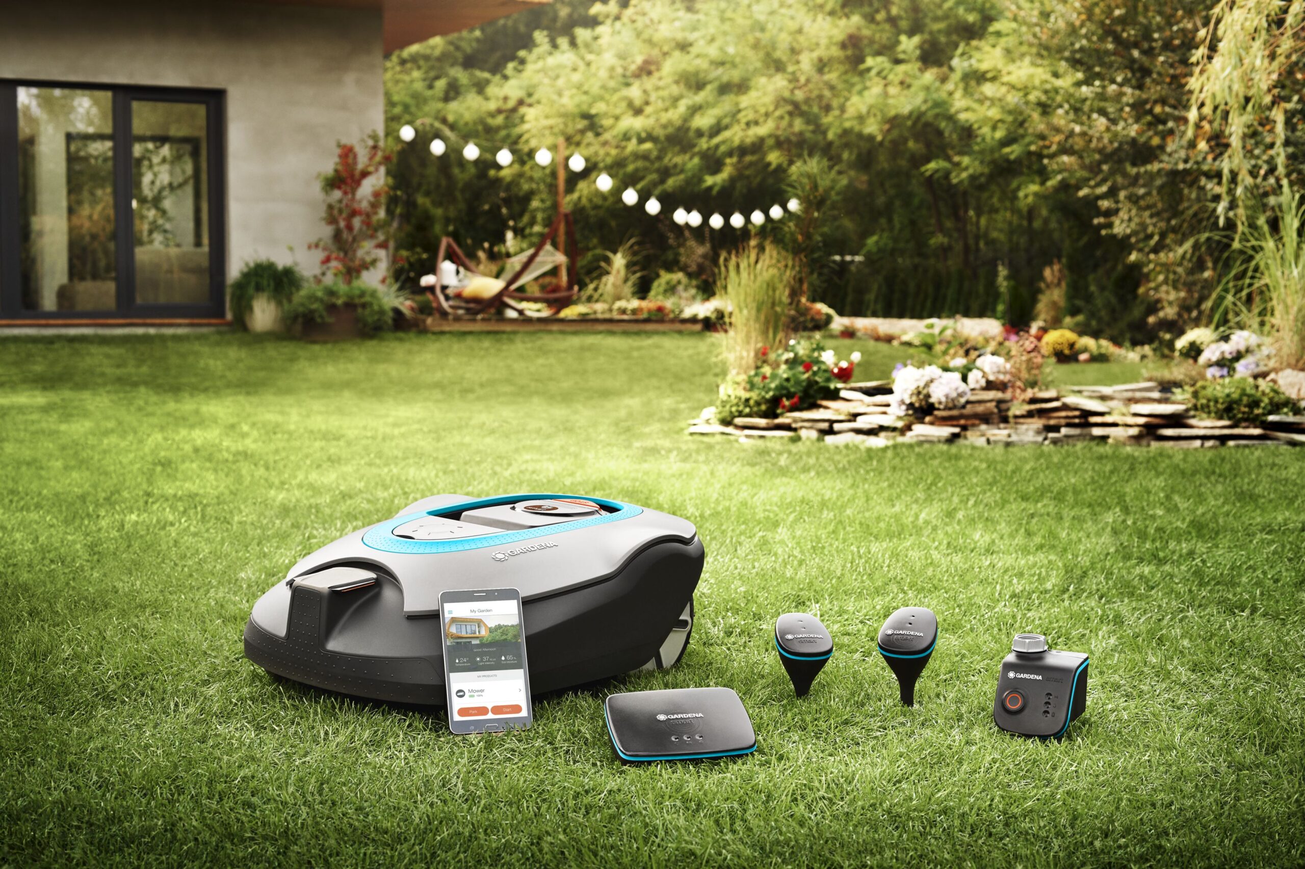 RTK 4 Gardena Smart System und Rasenroboter im Einsatz – intelligente Gartenbewässerung und Rasenpflege durch Rasen Rebell in Klosterneuburg und Wien